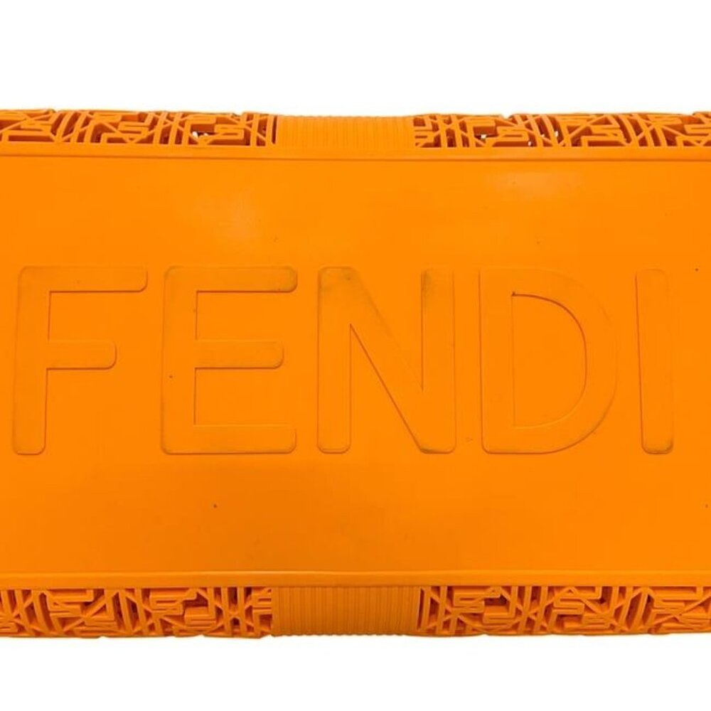 ★SOLD★ Fendi Bucket Bag Orange Peekaboo Forty 8 7 Va593 - Picture 10 of 10